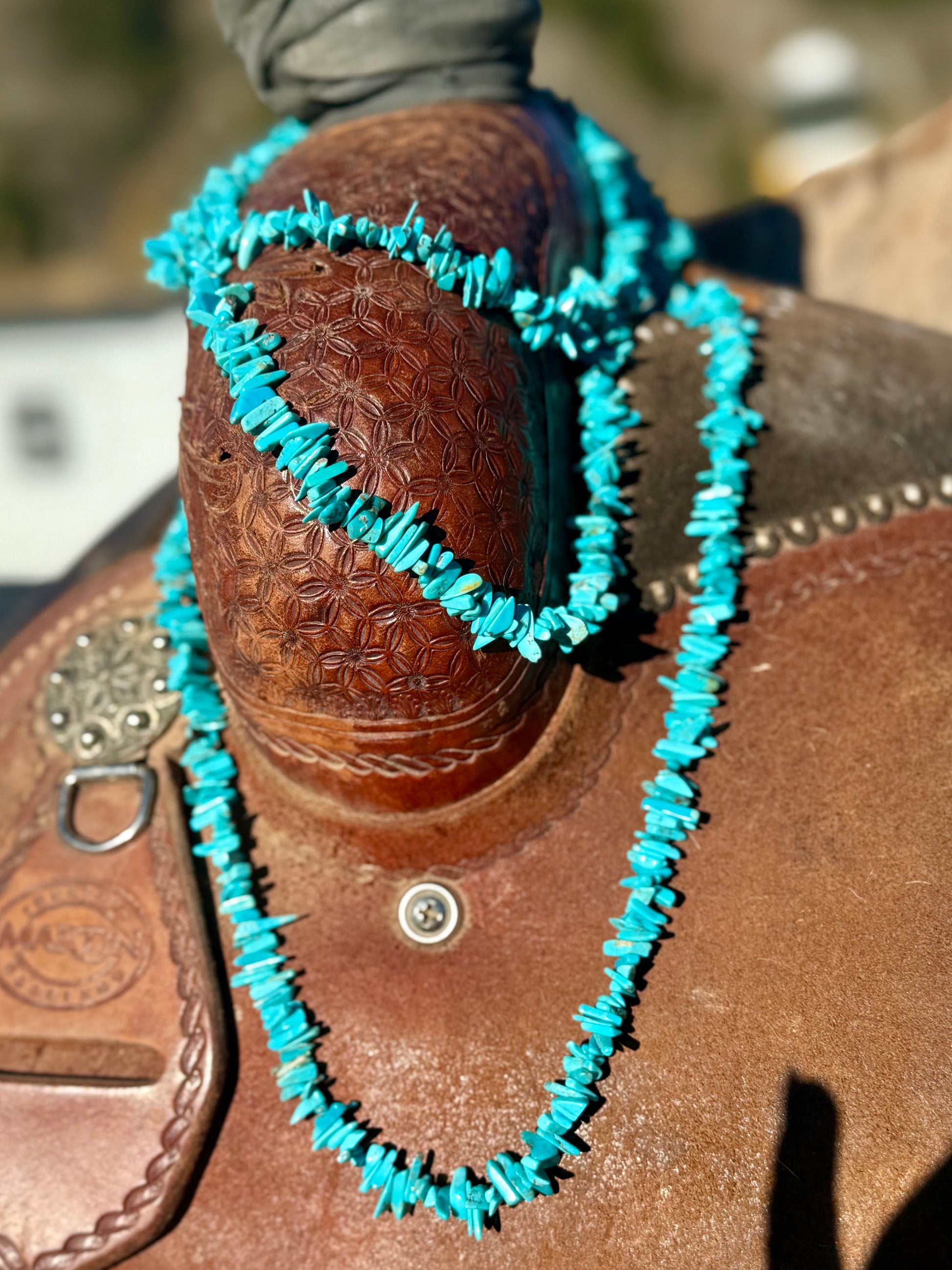 Chunky turquoise necklace