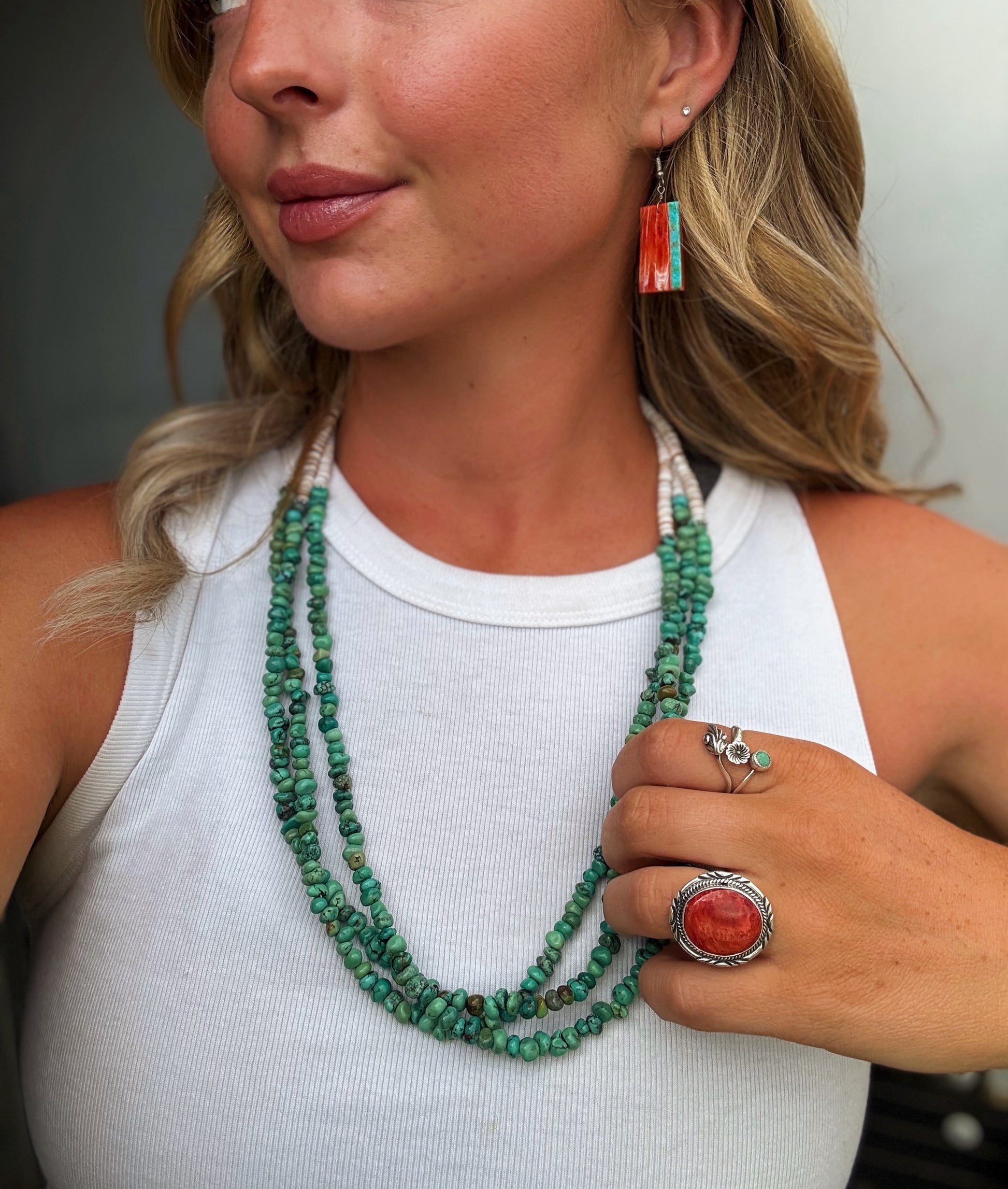 turquoise beaded necklace