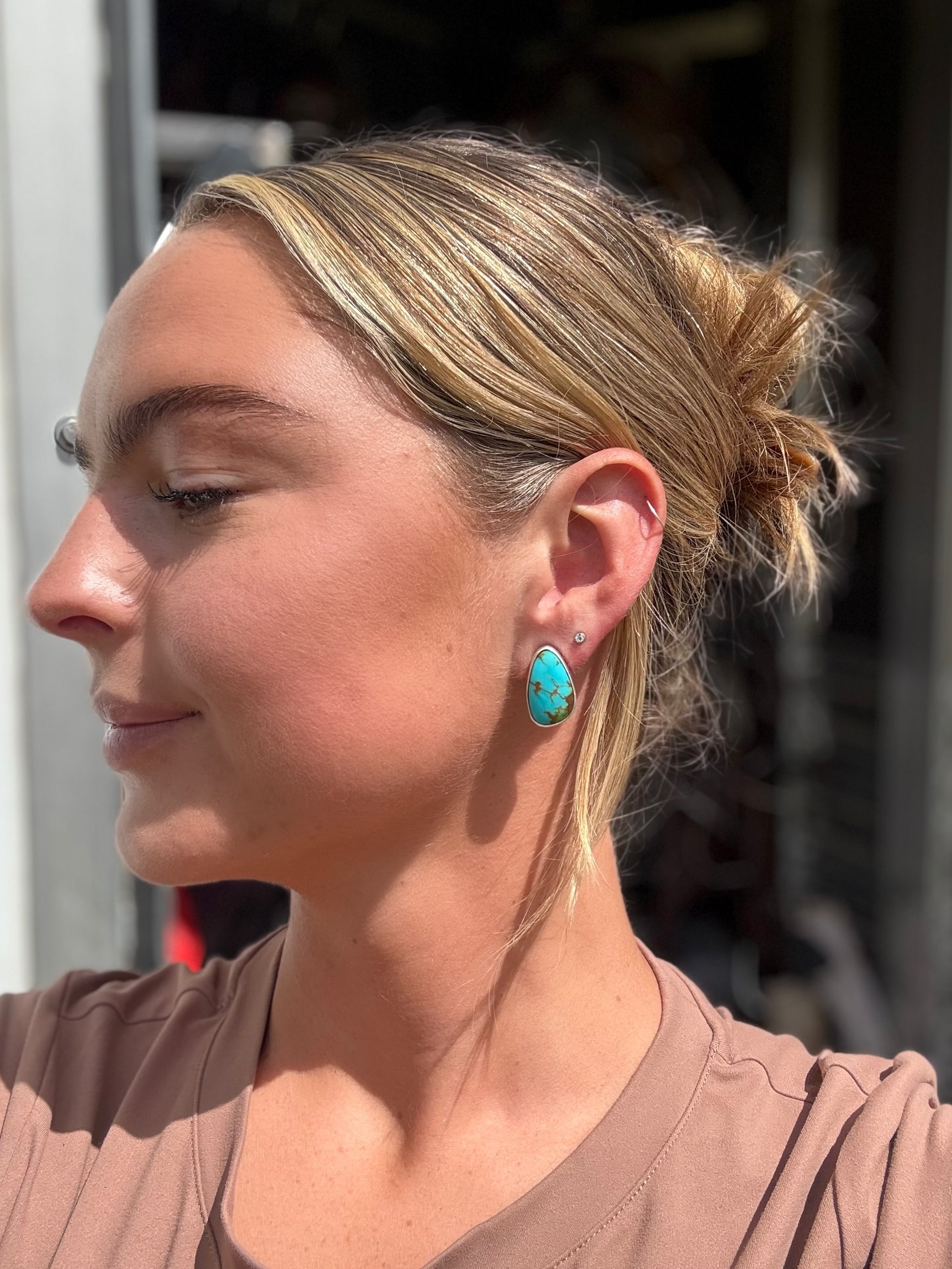 Turquoise studs
