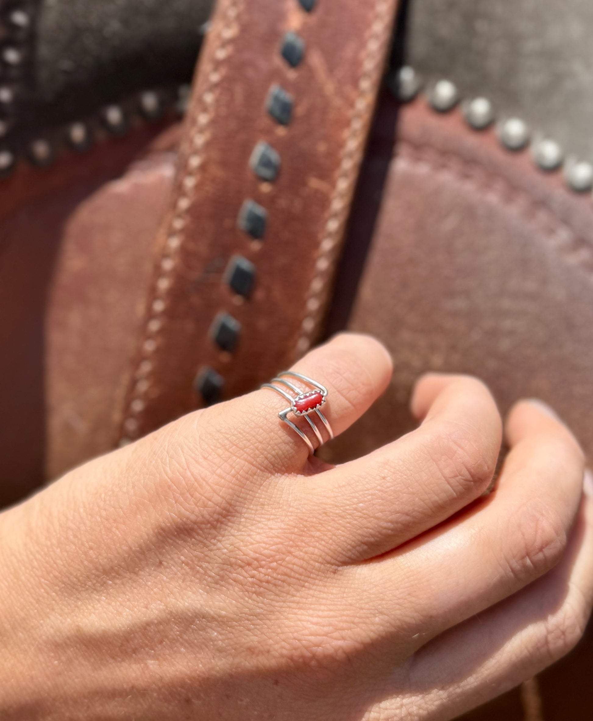 Mini coral ring