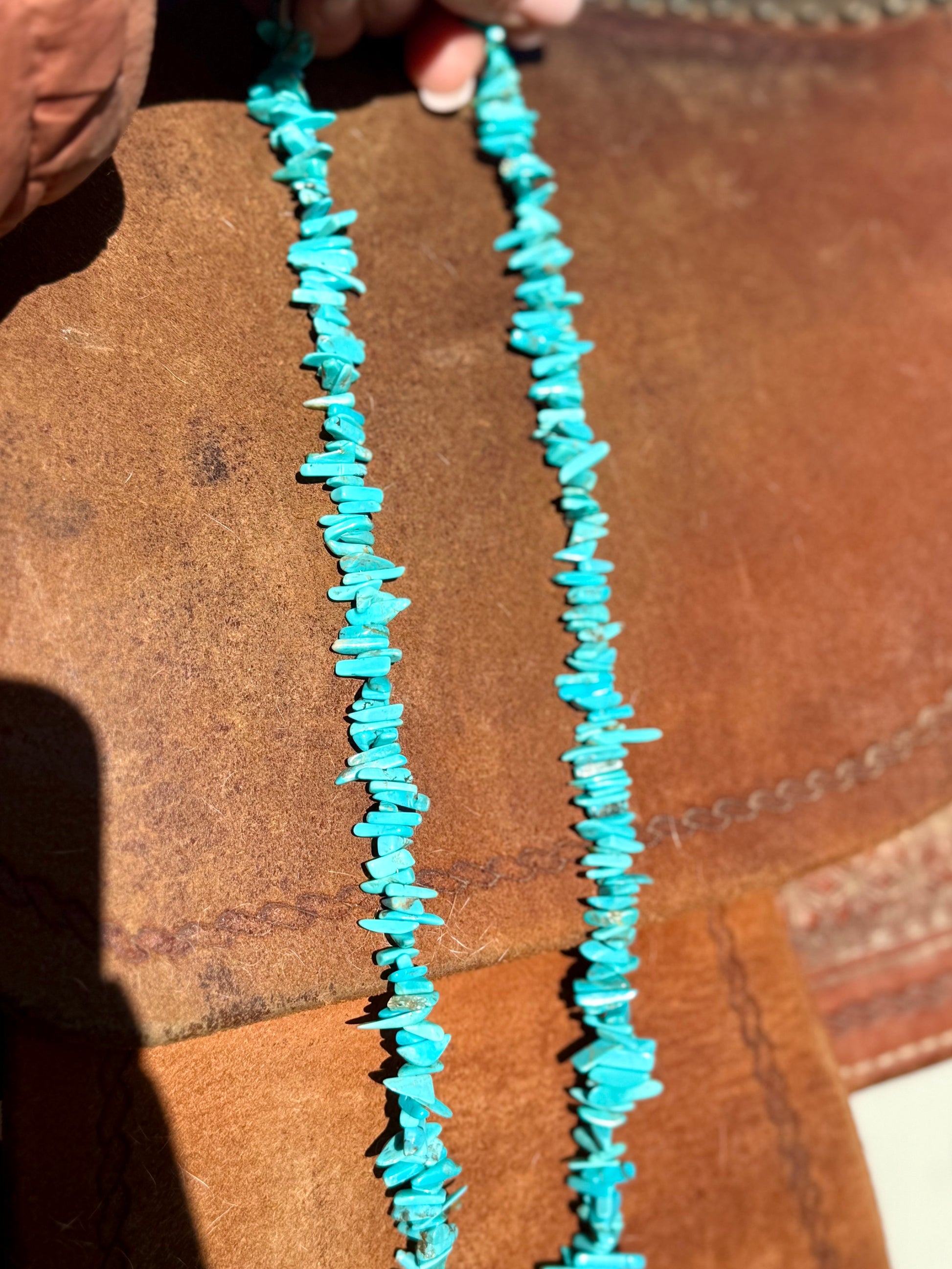 Chunky turquoise necklace