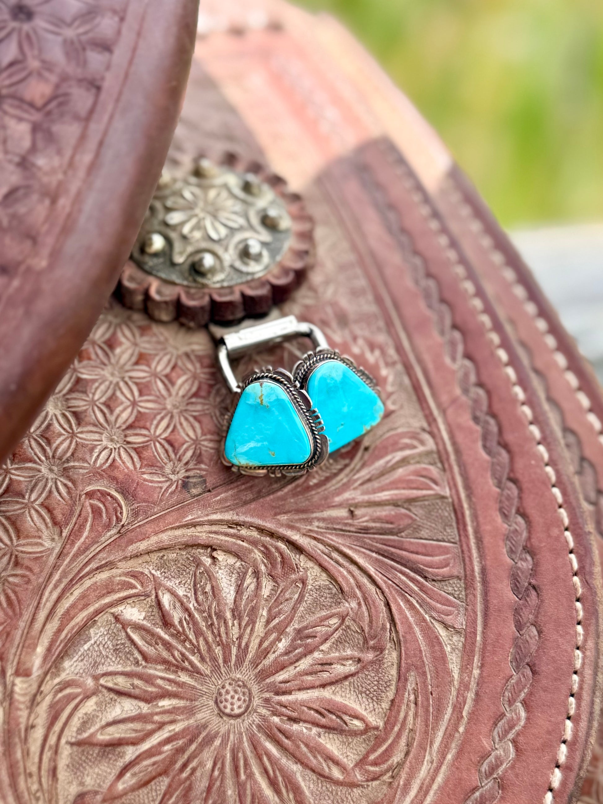 Turquoise studs