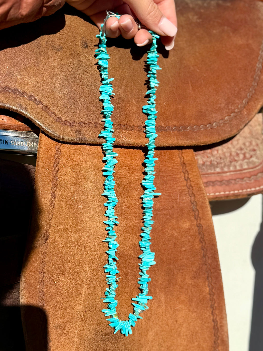 Chunky turquoise necklace