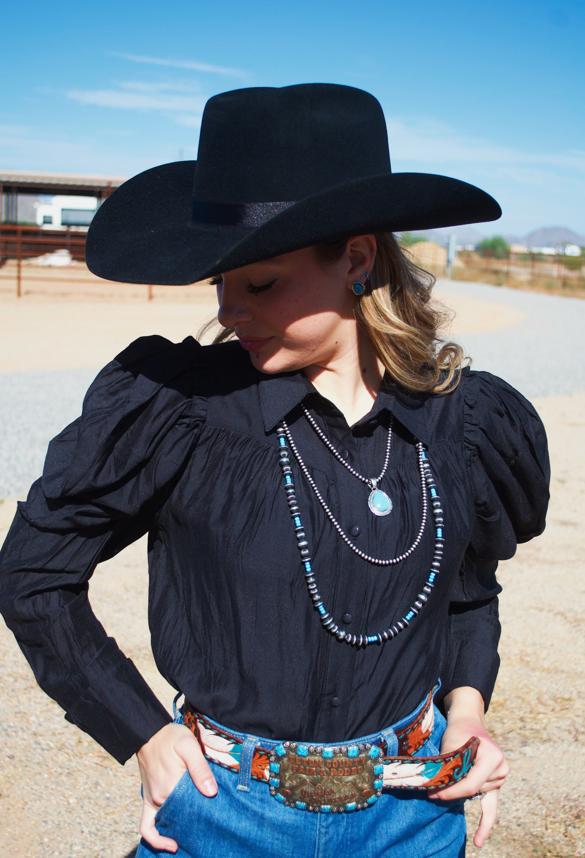 Navajo, pearl and turquoise ￼