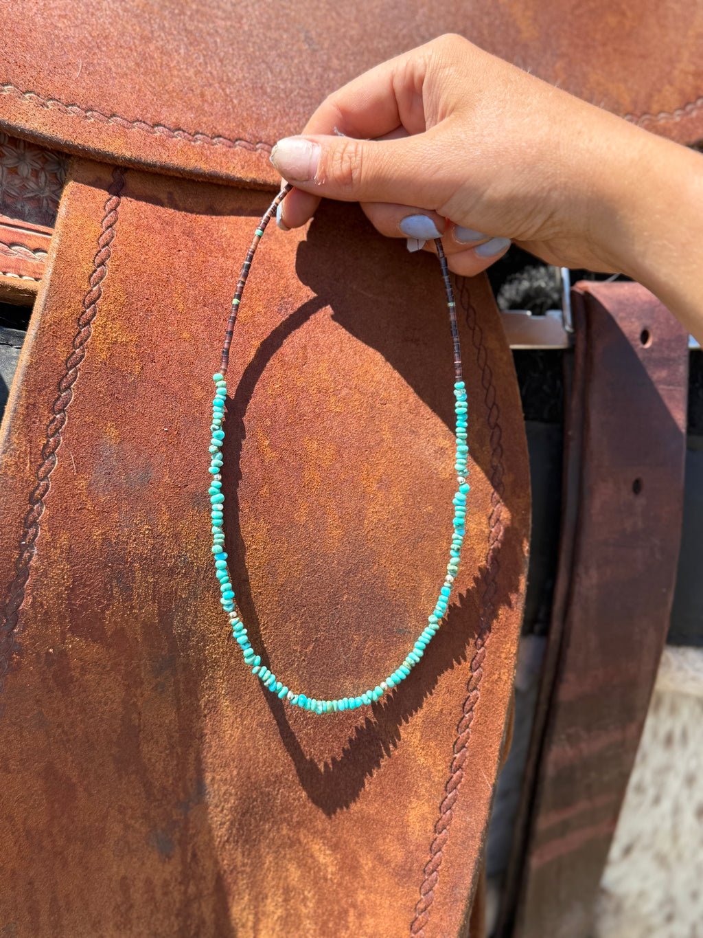 turquoise beaded necklace