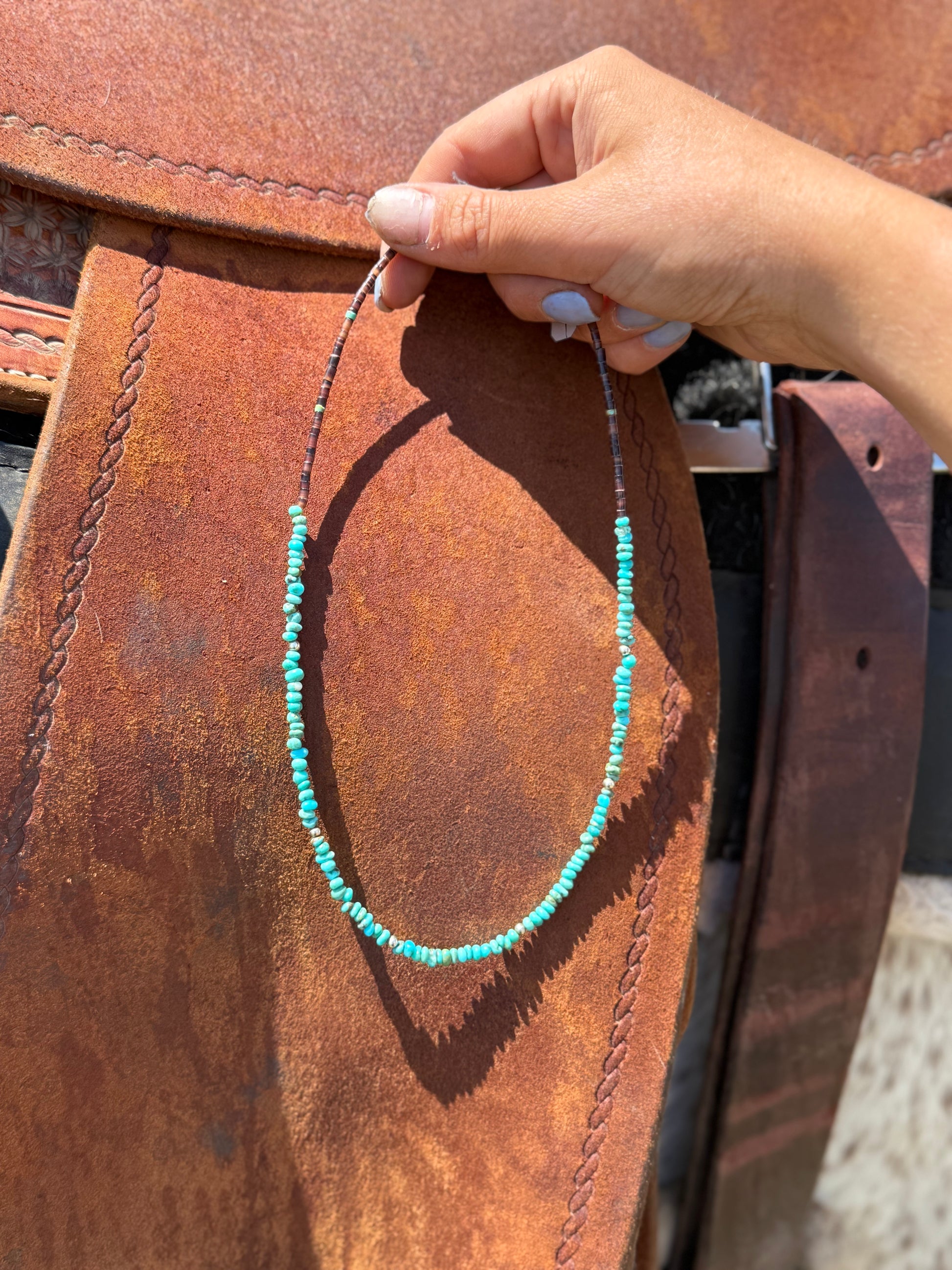 turquoise beaded necklace