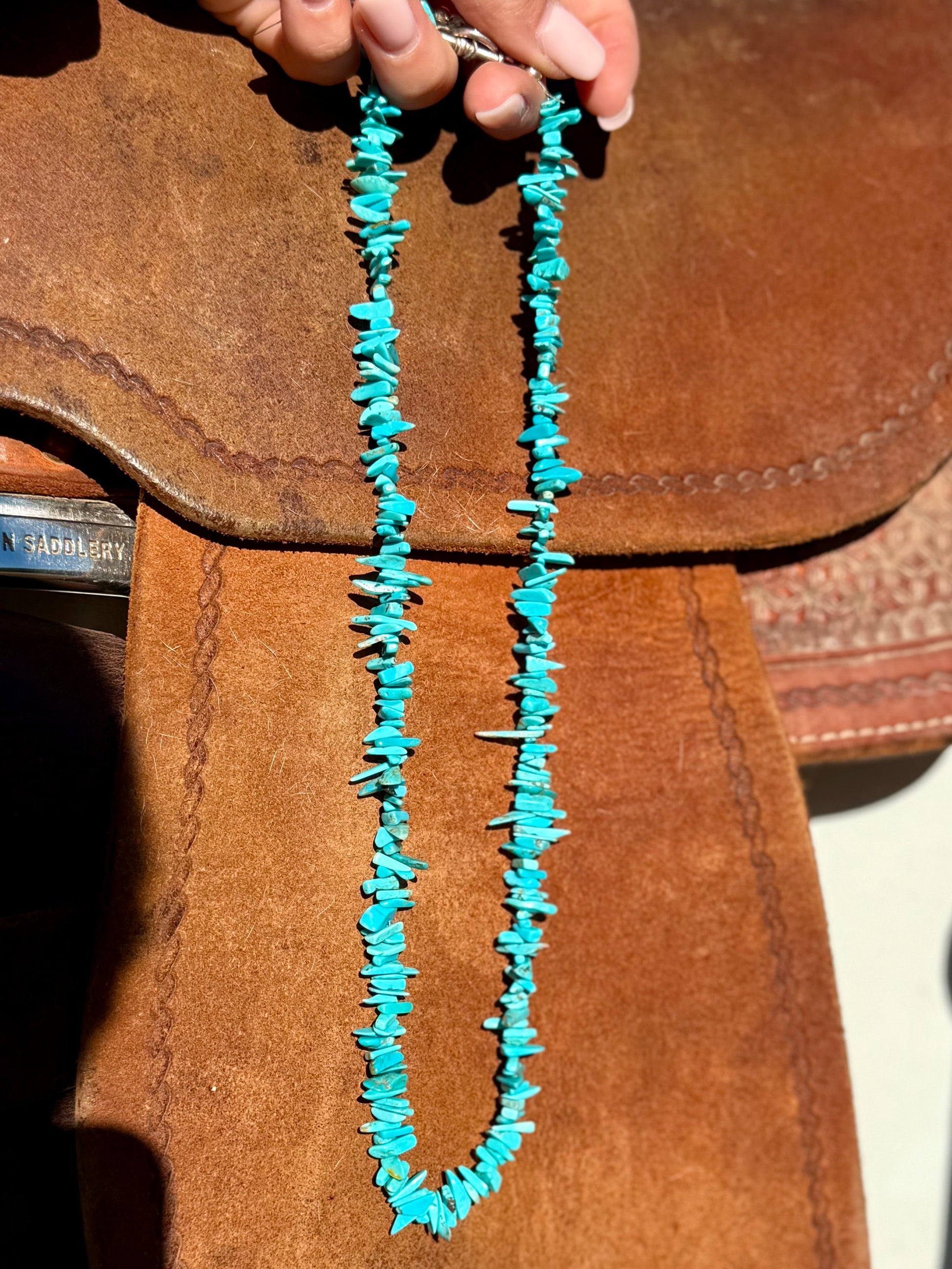 Chunky turquoise necklace ￼