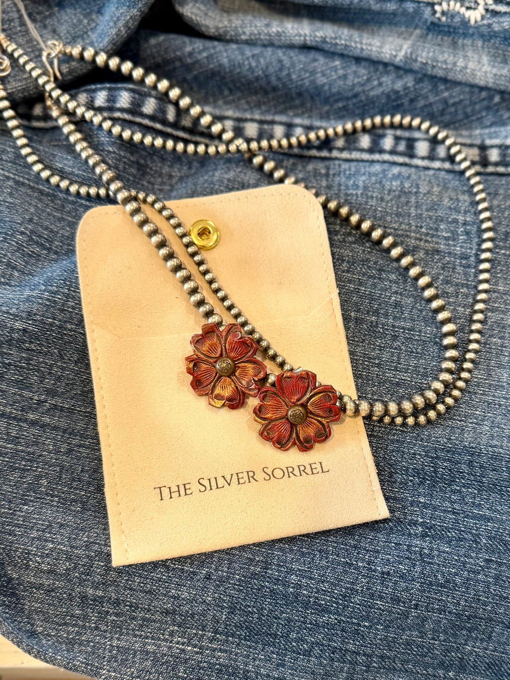 Leather flower