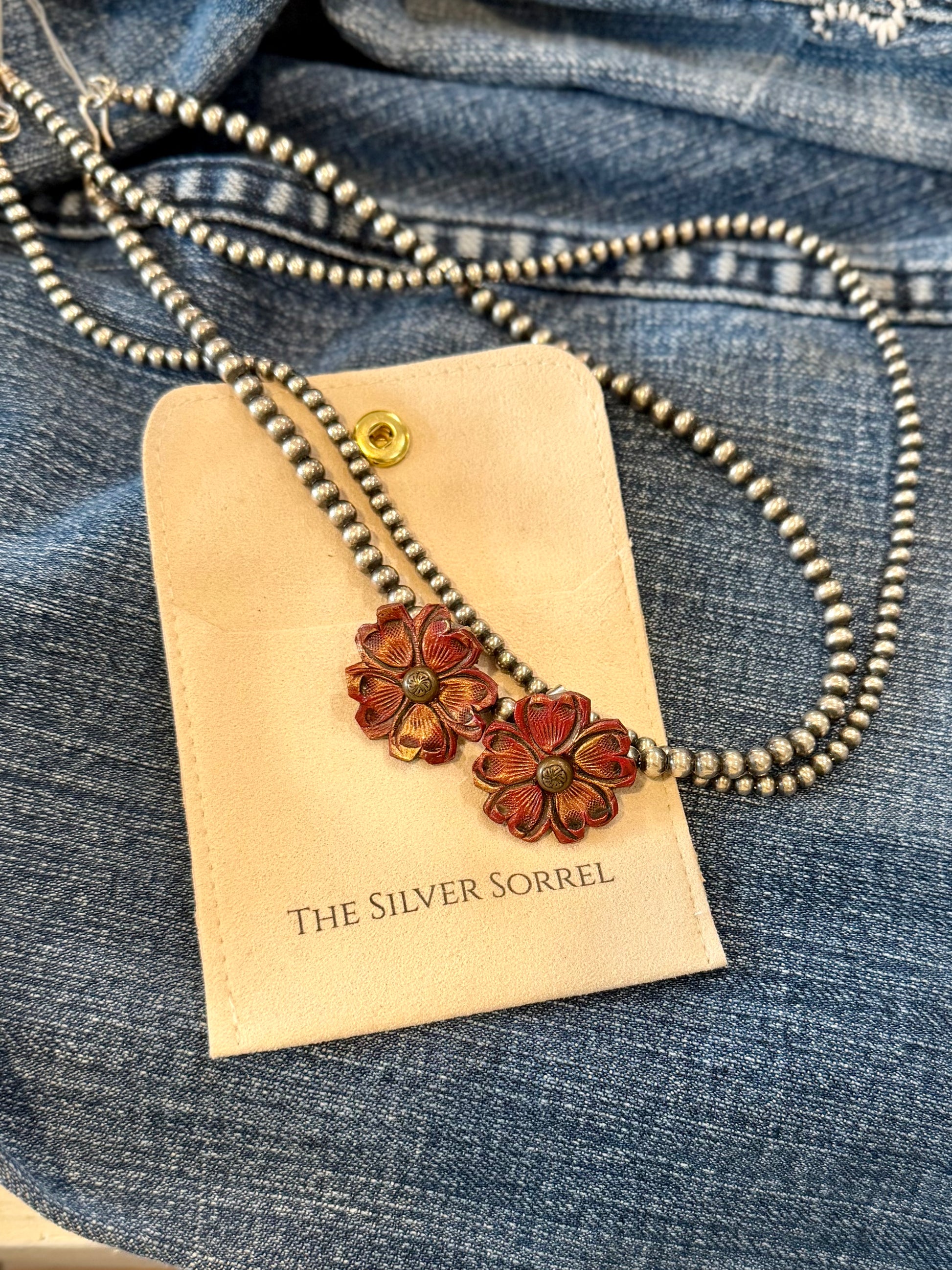 Leather flower