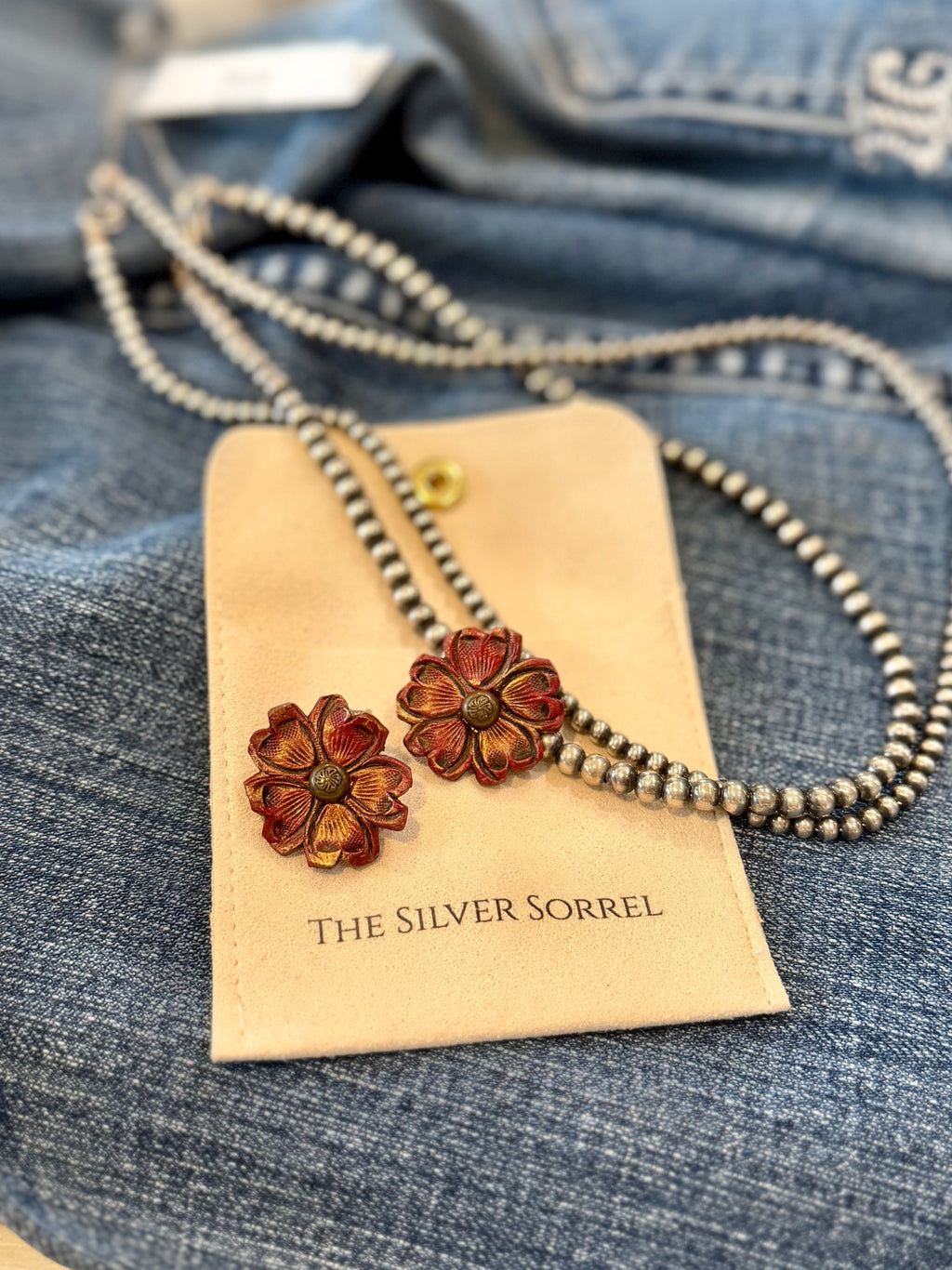 Leather flower