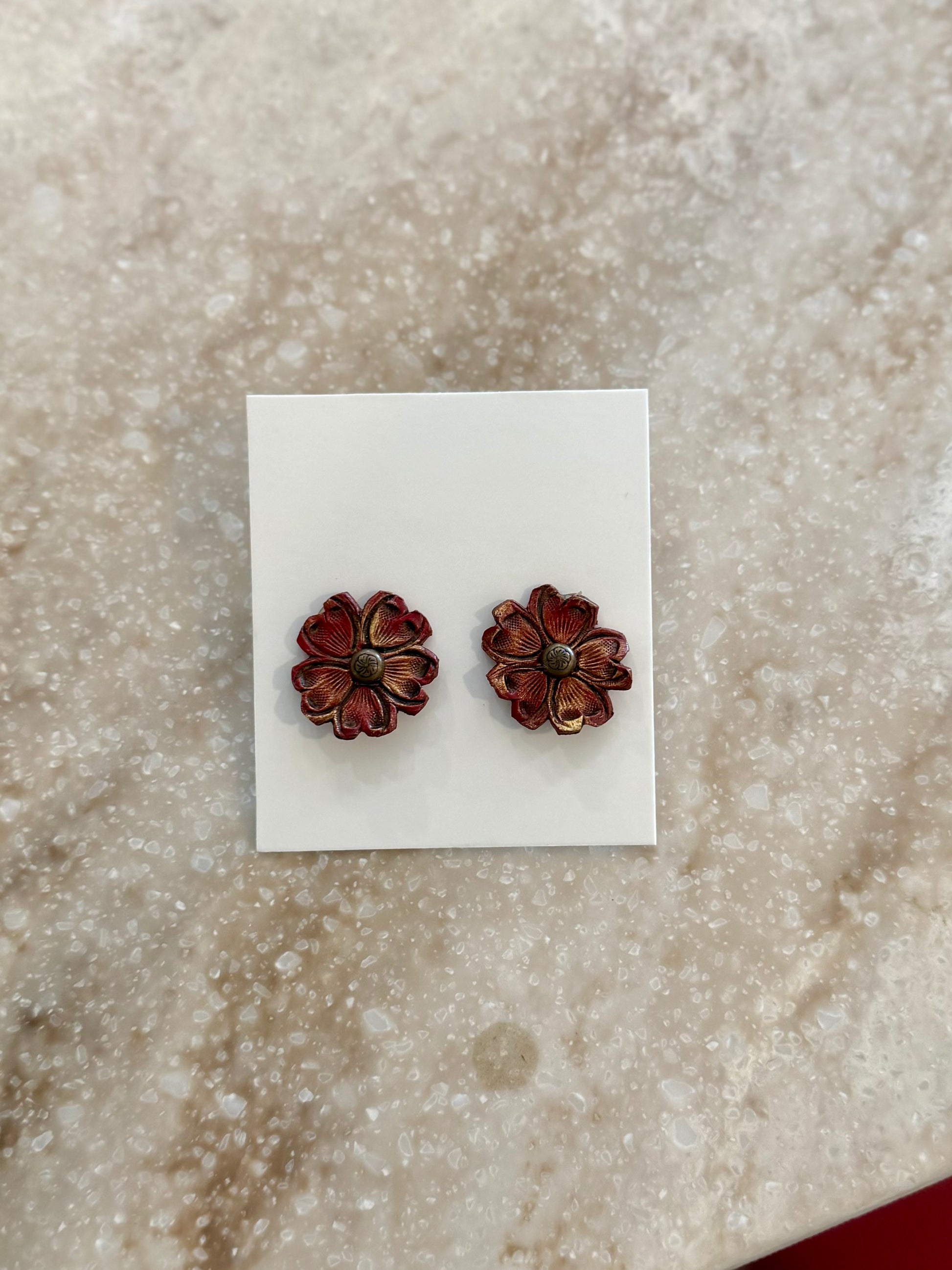 Leather flower