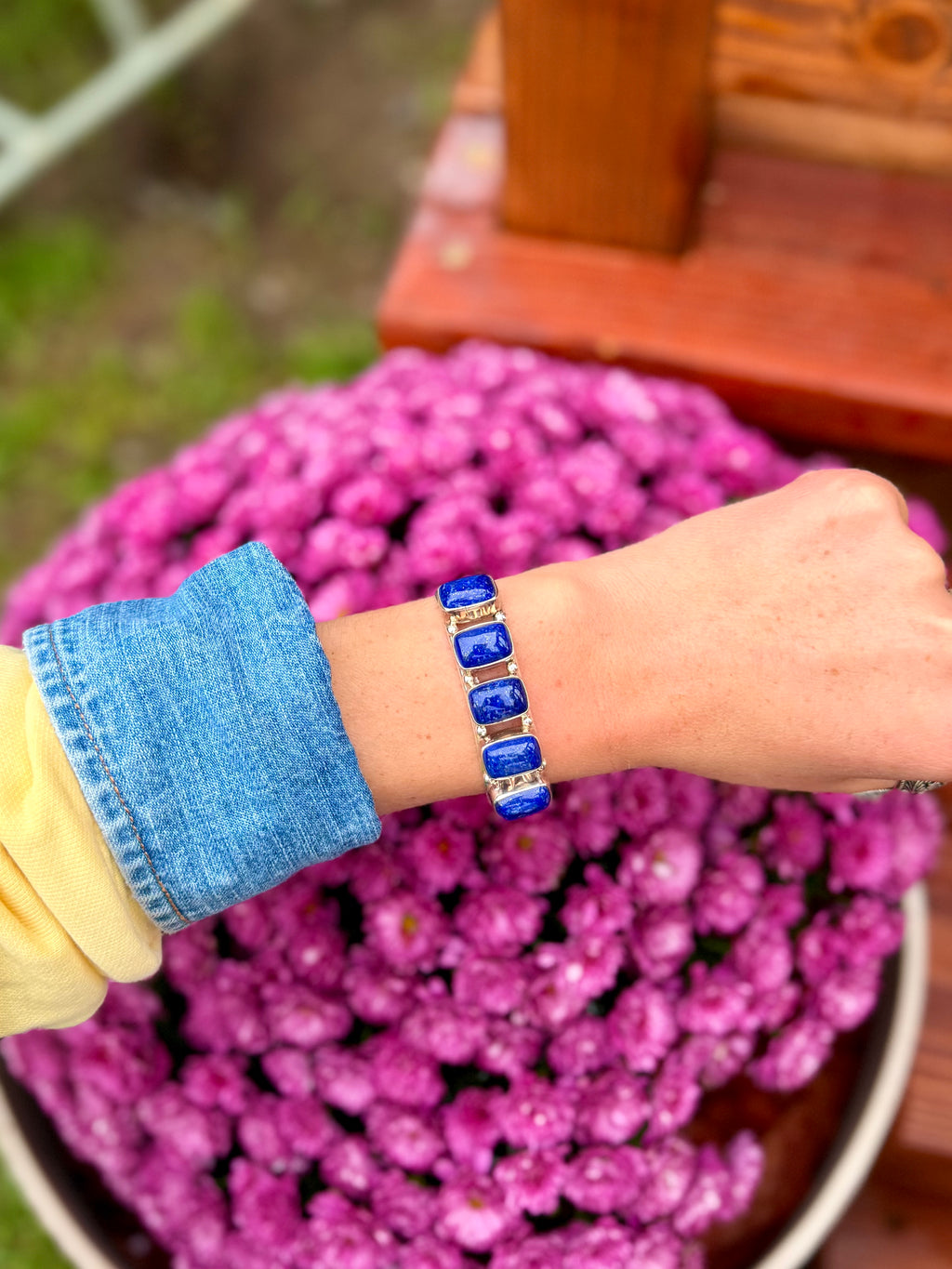 Lapis cuff