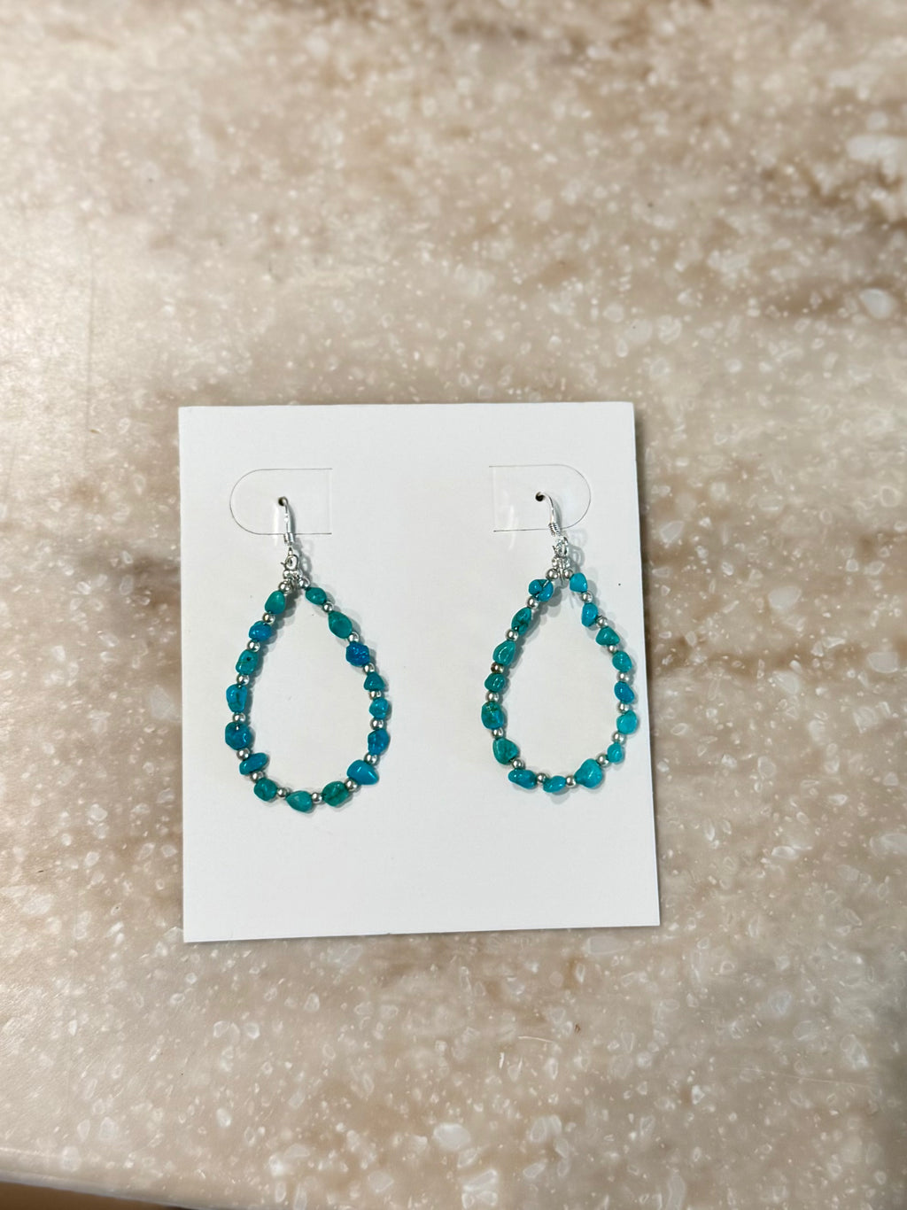 Turquoise hoops