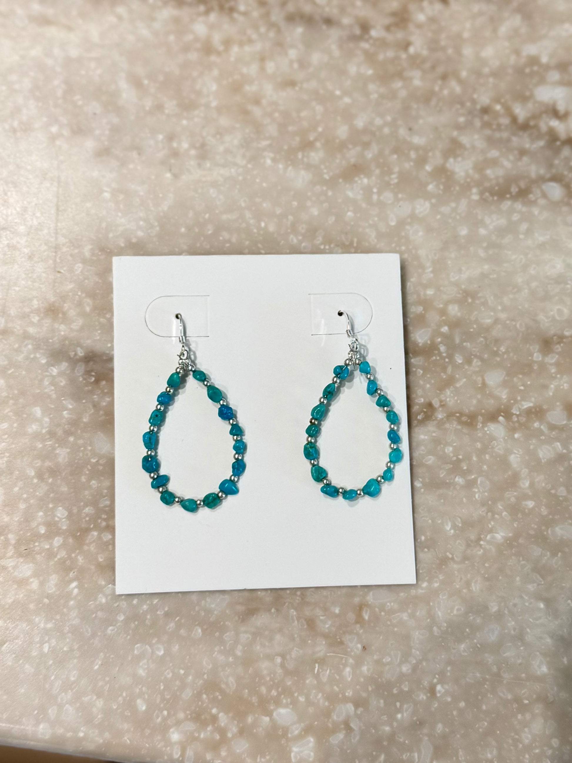 Turquoise hoops