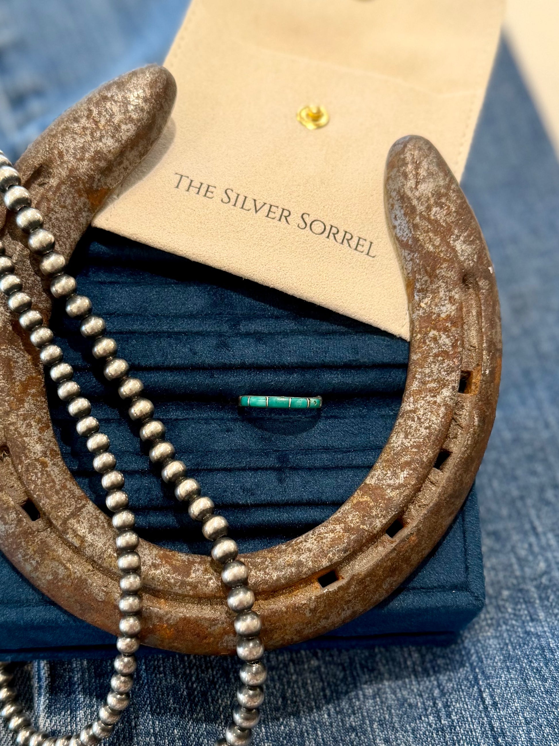 Turquoise bar ring