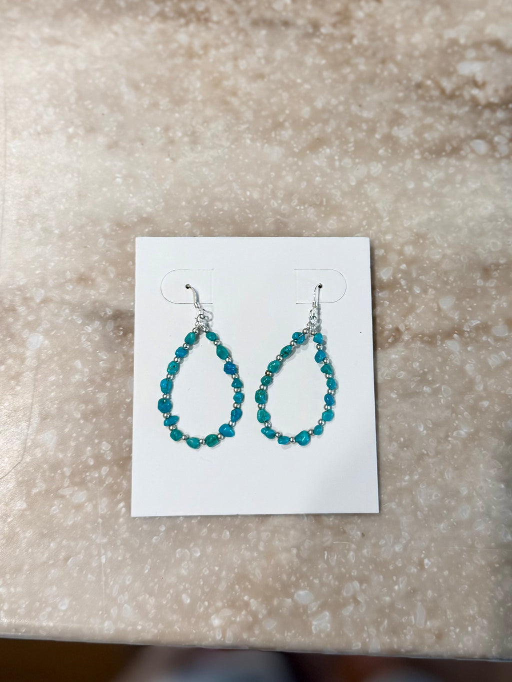 Turquoise hoops