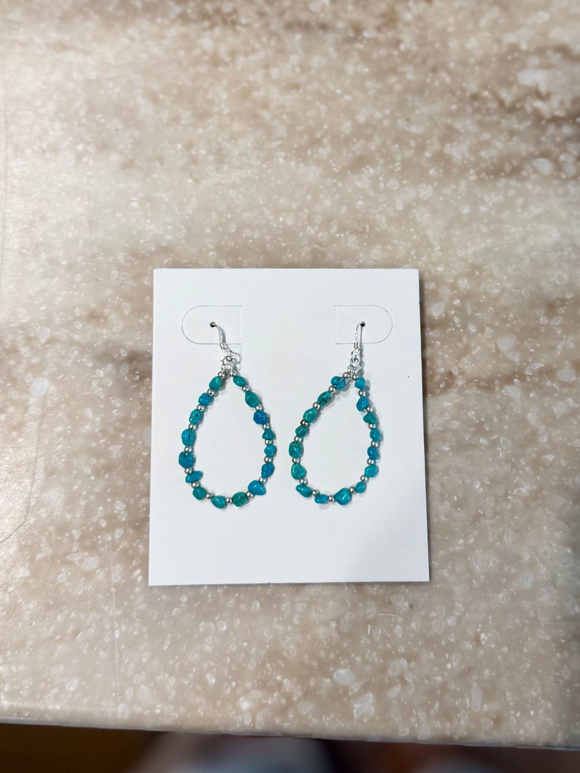 Turquoise hoops