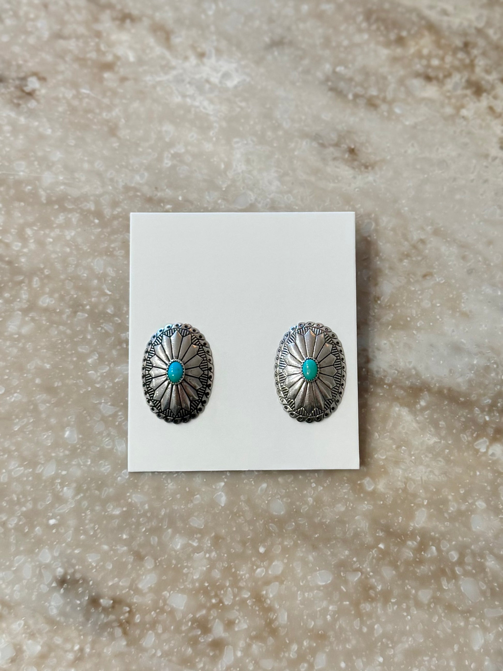 Kingman concho earrings