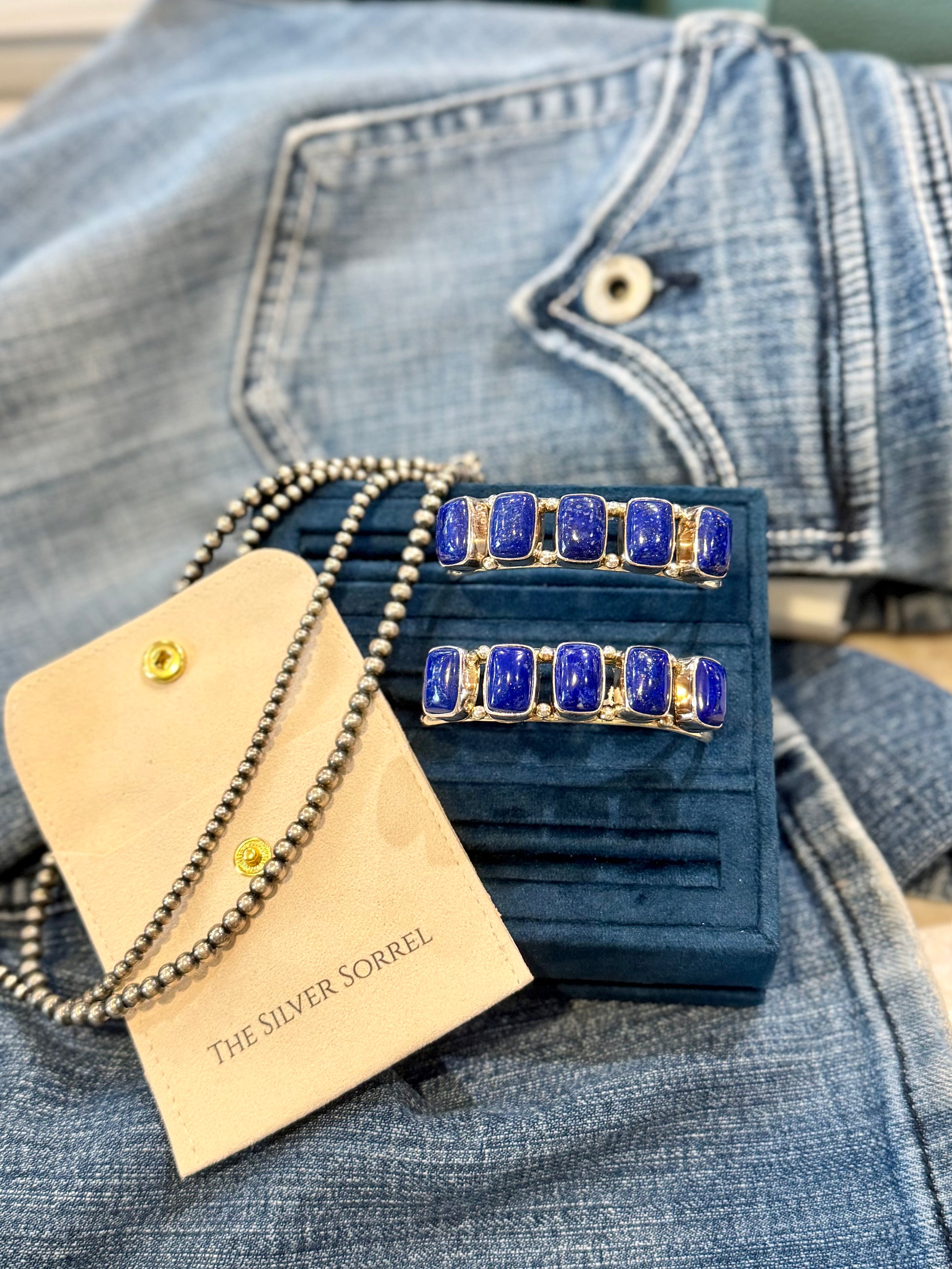 Lapis cuff
